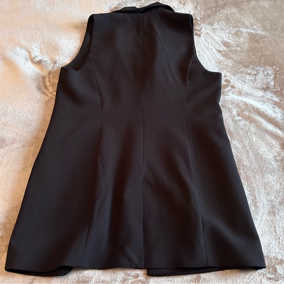 NWT Rachel Zoe sleeveless black blazer vest (women size M) - Picture 11 of 11